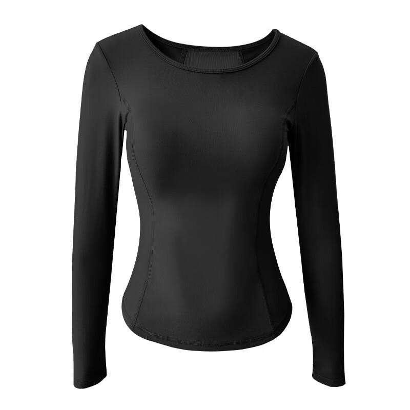 Women s Mesh Splicing Long-Sleeve Yoga & Fitness Top S-XL
