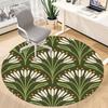 1pc Floral Pattern Office Round Area Rug, Indoor Mat Suitable For Office, Under Office Chairs Bedroom Living Room Home Decor, Room Deco 177