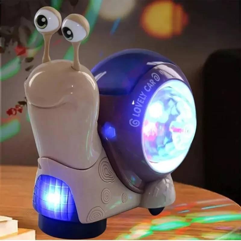 Fascinating Multi-directional Snail Toy With Lights Sound And Projection For Kids
