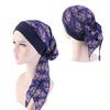 Blumendruck Damen Elastischer Turban Hut Kopftuch Bandana Kopfbedeckung?Piratenmütze