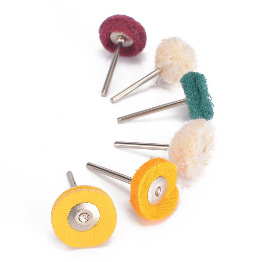 T-type Brush Set Wheel Polishers Tool with Stainless Steel For Rotary Drill Bit Handle
