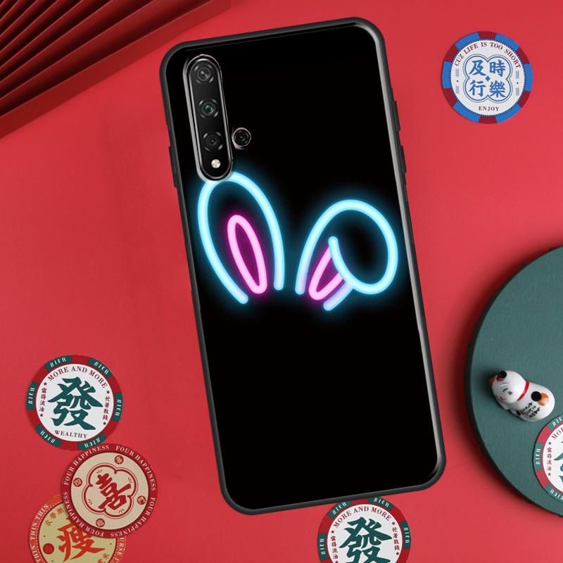 

Bunny Rabbit Ears For Huawei P20 P40 P30 Lite P60 Pro Nova 12s 11i 12i 10 9 SE 5T Y91 Y90 Y60 Y70 Y72 Y61 Case Huawei Nova 8i