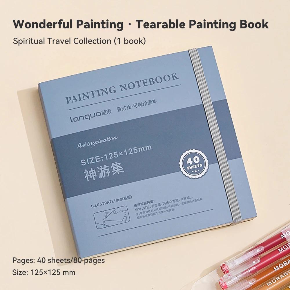 Hardcover Sketchbook Handbook Classic Mini Drawing Book Tearable Drawing Notebook Student
