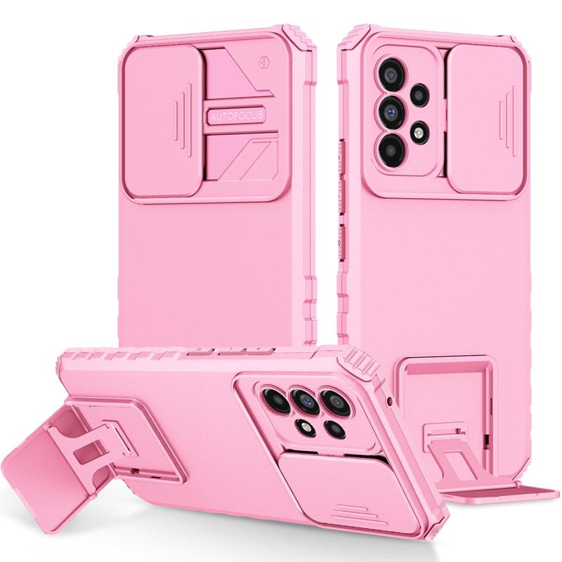 For Samsung Galaxy A53 5G Case Slide Camera Lens Protector Armor Cases For Galaxy A53 A 53 Stand Holder Bumpers Cover