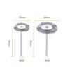 30Pcs Wire Wheel Brushes 3mm Shank Remove Burrs Rust Metal Non-metal Surface Polishing Derusting