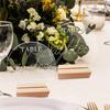 Good-12PCS DIY Blank Acrylic Table Sign Clear Sign With Stand Transparent Arch Table Numbers Table Card Wedding Decoration, Dura