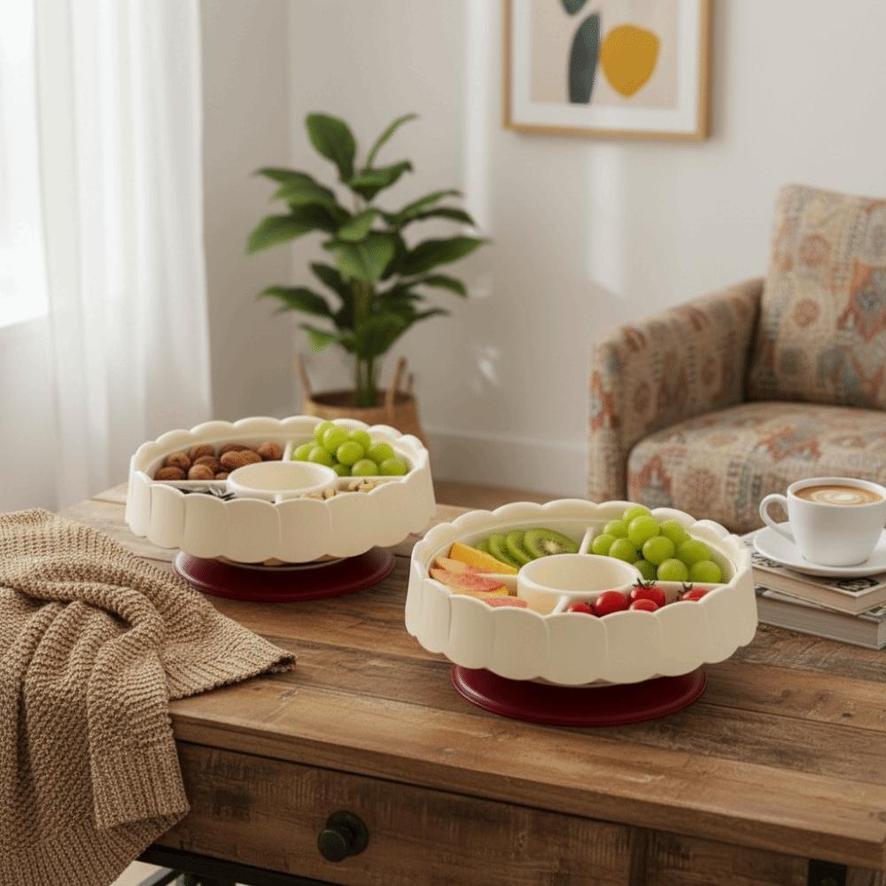 Red Snack Serving Tray Traditional Candy Box Light Luxury Fruit Plate  Chinese New Year