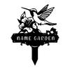 Custom Metal Bird Garden Stake, Outdoor Yard Art Decor, Personalized Gardener Gift, Weatherproof Garden Ornament