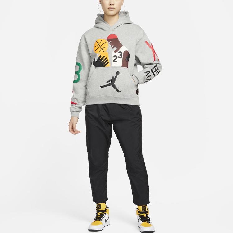 Jordan Hoodie (Asia Sizing) Grey Women Streetwear DO4159-063
