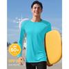 CHARMLEAKS Mens UPF 50+ Long Sleeve Rash Vest Quick Dry Rash Guards Surfing Swim Shirt
