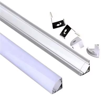 1 à 30 pièces/lot profilé en aluminium pour LED, support de canal de profilé d'angle en aluminium pour bande lumineuse LED, barre d'armoire, lampe, placard de cuisine