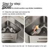 Sponge Drying Rack Sink Filter with Suction Cups for Kitchen Corner Quick Carbon Steel Caddy Hollow Design Rustproof Holder Soap And Brushes