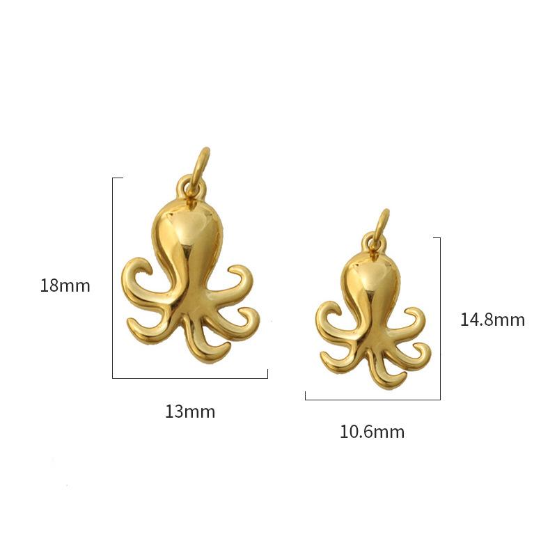 Personalized Diy Electroplated Stainless Steel Marine Life Pendant, Gold, Starfish Diy Handmade Necklace Jewelry Accessories