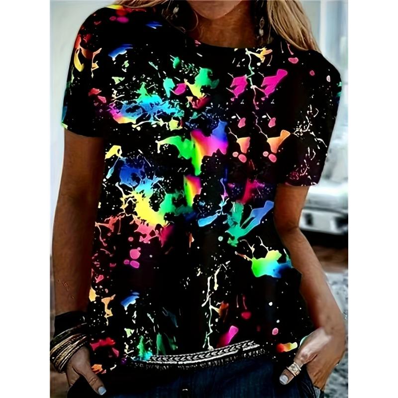 3D Digital Printed Popular Leisure Vacation T-shirt - Women s Style S