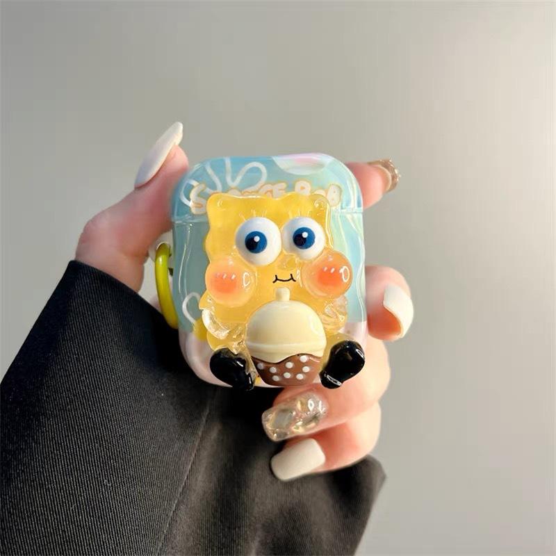 Animation three-dimensional cute cartoon for AirPods 1 generation earphone case Apple Bluetooth protective case 1st generation pro1 new