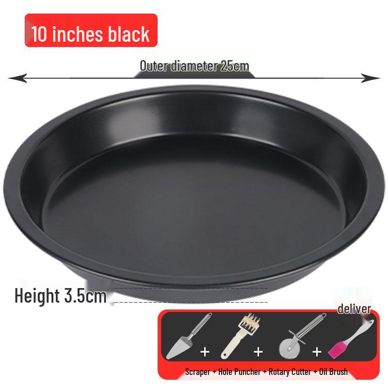 Pizza & Cake Pan Set: 6/7/8/9/10-Inch Oven-Safe Baking Molds for Home Use