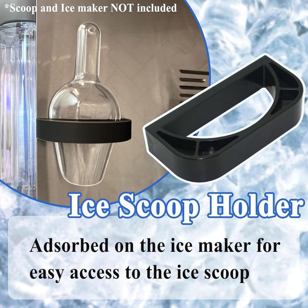 Commercial Grade Ice Scoops Organizer Shelf Slip Resistant Easy Installation Stand with Magnetic Adhesive Backing