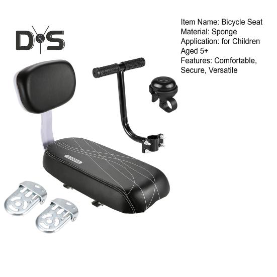 Ποδήλατο πίσω κάθισμα μαξιλαριού ποδηλάτου Υποβραχιόνιο ποδιού Πεντάλ χειρολαβής Σετ παιδικό κάθισμα ασφαλείας για ηλεκτρικά αναδιπλούμενα ποδήλατα