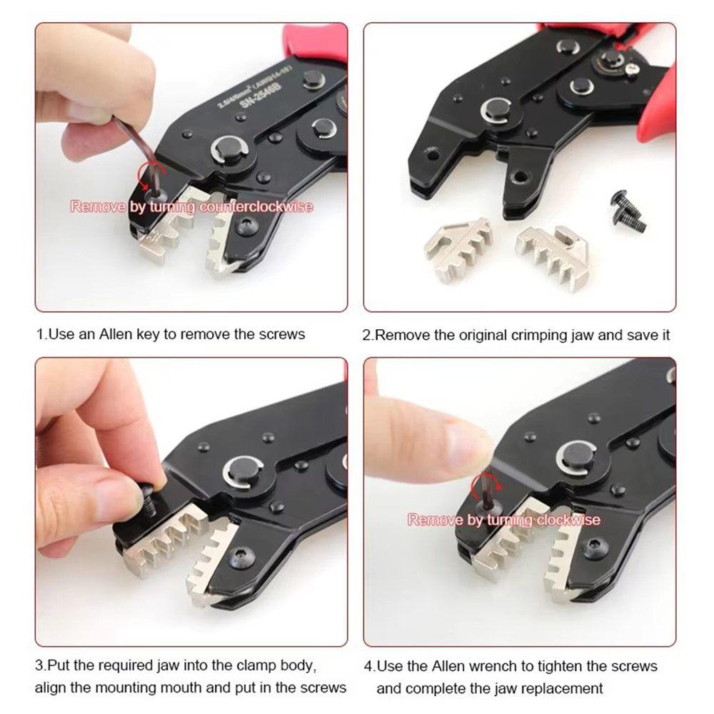 SN-58B/2546B/2549 /06/X6/06WF/03H Crimping Tool Replacement Jaw Tool for Crimping Terminals