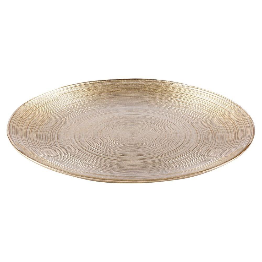 Talerz Złoty Szklany Deserowy Płytki Mały Na Ciasto Desery Przekąski 21 Cm