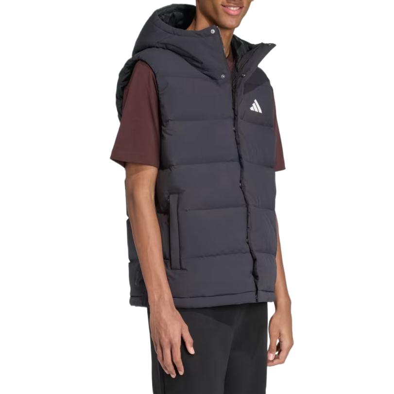 adidas Helionic Climawarm S kapucí Pohodlná Jednoduchá Krásná Jednobarevná Vesta Pánská Vesta JN2118