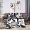Tomie Junji Ito Blanket  Soft Fashion Plush Throw Blanket For Couch Chair Sofa Bed Travel Flannel Bedspread Bed Cover