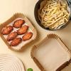 100pcs Oilproof Air Fryer Paper Non-Stick Air Fryer Liners Air Fryer Mat Parchment Paper  Steamer
