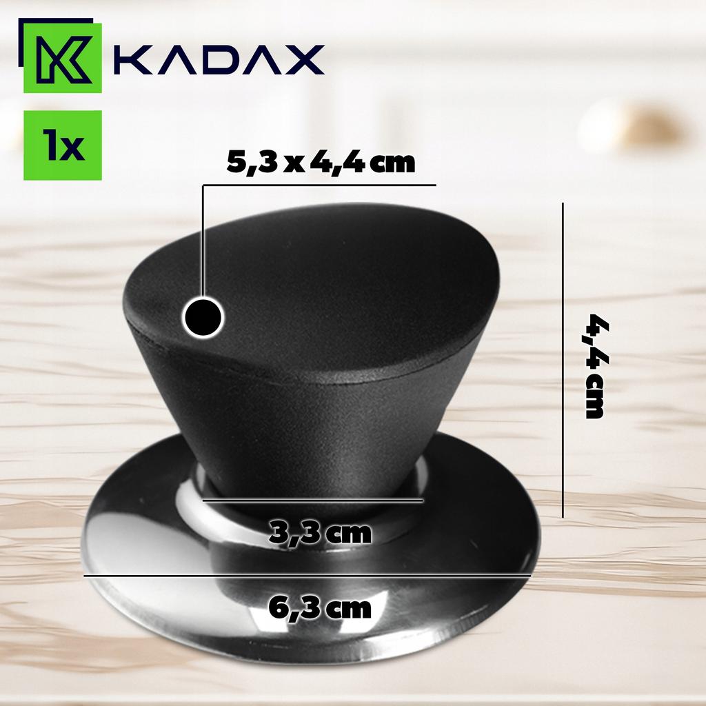 KADAX Lid Handle Knob Knobs For Pot Lid Pan Lid Black