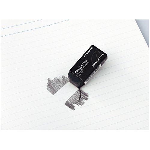 Kokuyo Rectangular Plastic Eraser Lisere Premium KESI-91 Black
