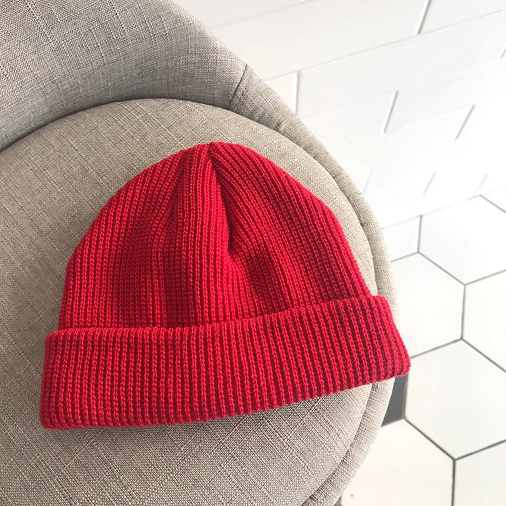 Wool Knitted Beanie Skull Cap 