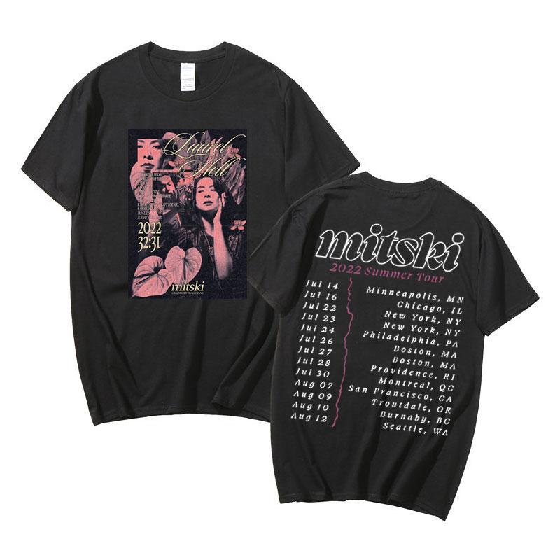 Sommer Mitsky Lorbeer Hölle Begräbt Mich in Makeout Creek Grafik T-Shirt Musik Künstler Herren Reine Baumwolle Freizeit Retro T-Shirt
