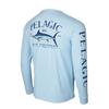 2024 PELAGIC T-shirt Manica Lunga Girocollo Tuta da Pesca Protezione Solare Seta di Ghiaccio Luya Pesca Traspirante Tempo Libero Sportiva