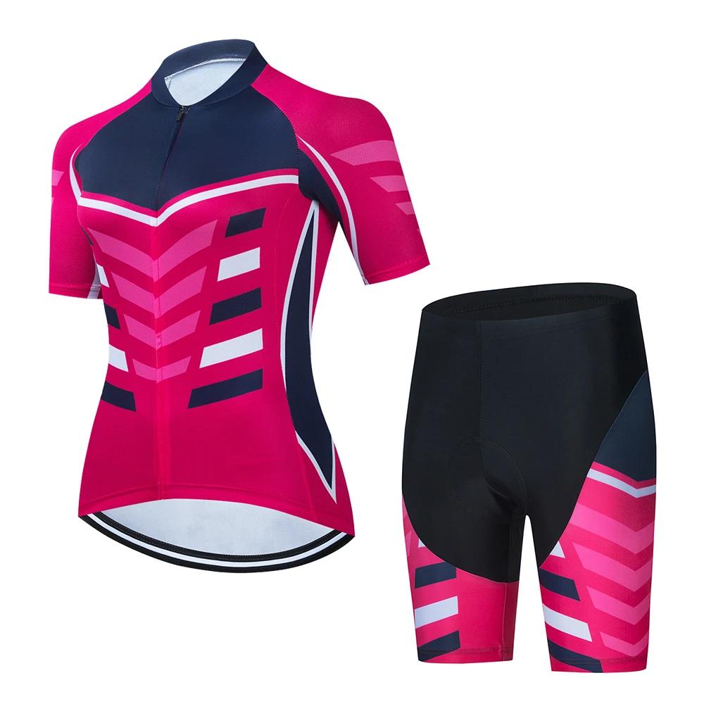 2026 Summer Breathable Cycling Suit Set Mountain Bike Female Women Sportwear Cheap Wholesale Women Clothes Woman Clothing Women's Cycling Shorts Sets