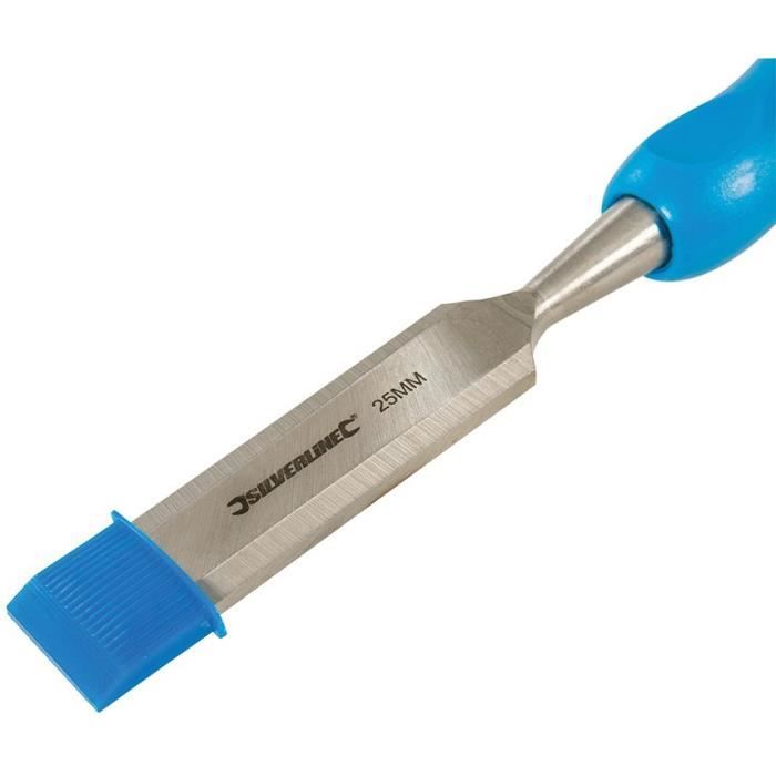 Ciseaux à bois - Silverline - Expert - Acier trempé - Poignée bi-matière - 4 tailles (6-25 mm)