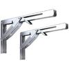 2 Pieces Folding Heavy Duty Shelf-Bracket Bench Table Folding Shelf or Bracket, Max. Load 550lbs