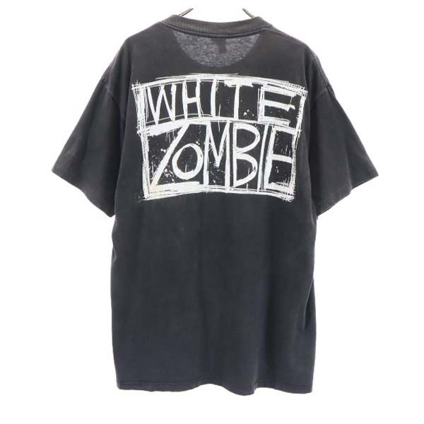 white zombie 90s FREAKAZOID HEAVEN DOUBLE made in the USA double-sided printing Short sleeve T-shirt Men's Used