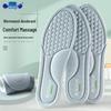 Bu Yun Mugwort Breathable Deodorizing Insoles - Sweat-Wicking, High Elasticity, Soft, Shock-Absorbing, Perfect for Basketball Shoes.