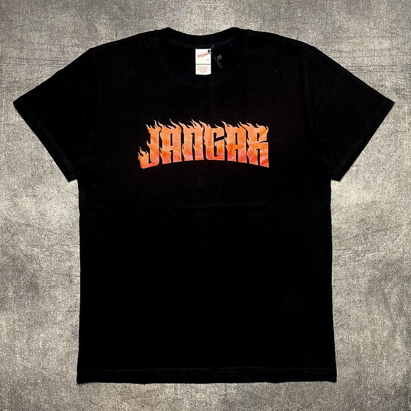 

New Retro Street Harajuku Trendy Top Flame Letter Print Oversized Short-sleeved Men American Casual Loose Cotton T-shirt Women 3XL