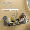 Wall-Mounted Suction Cup Bathroom Storage Rack for Cosmetics