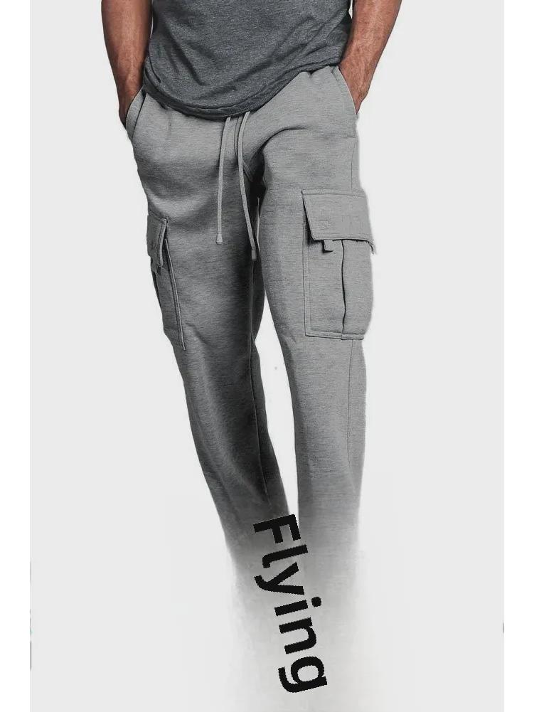 Men's 2023 Loose Straight Casual Pants with Multiple Pockets