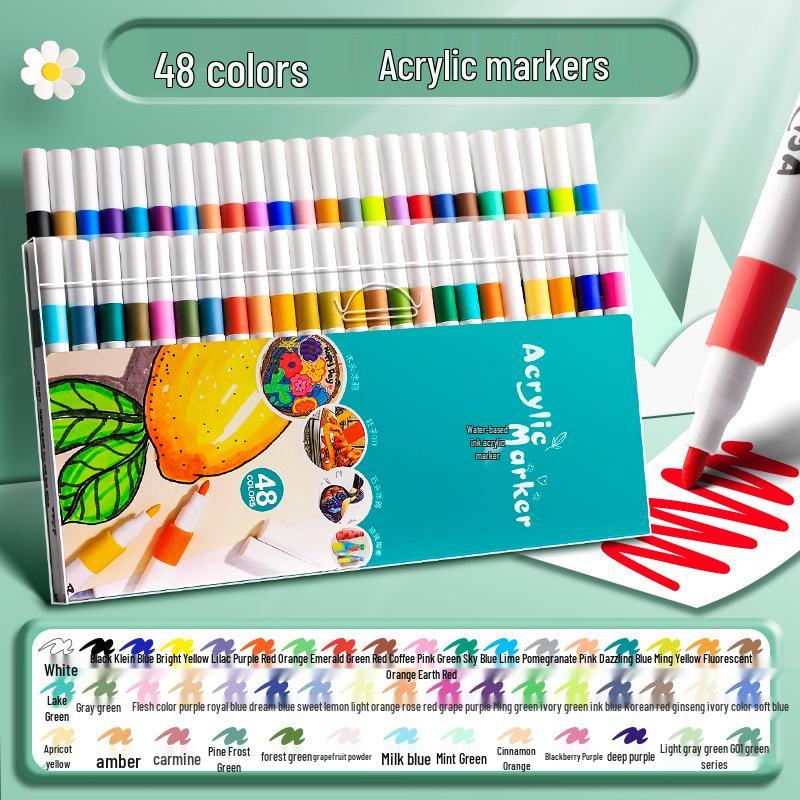 

Акрилові маркери акварельні, що передають справжні кольори: Заправні, непрозорі, шаруваті малювальні ручки для студентів і дітей Other