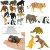 12pcs Kids Toys Small Plastic Figures Complete Sea Zoo Animal Safari Set For Learning Fun