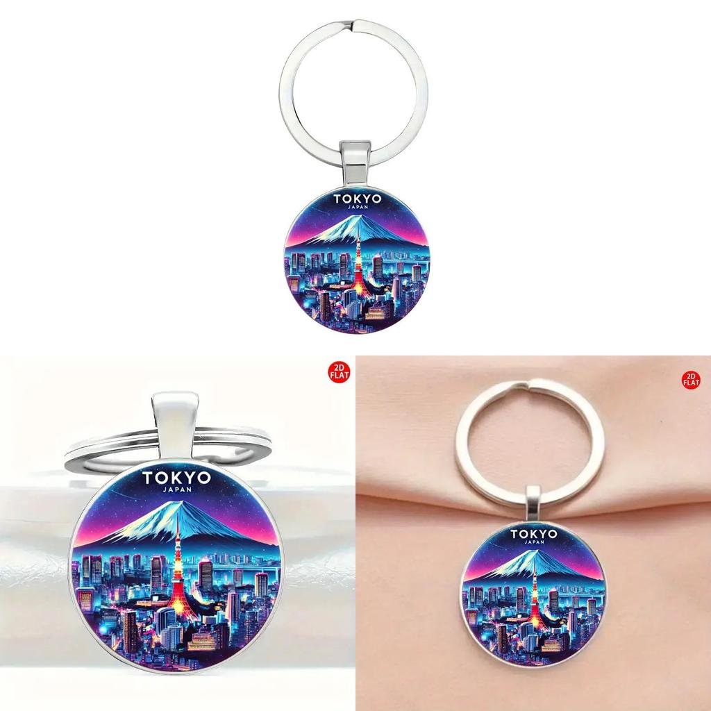 Mountain Tokyo Fuji Jewelry Keyring Pendant For Occasion Gifts Celebration