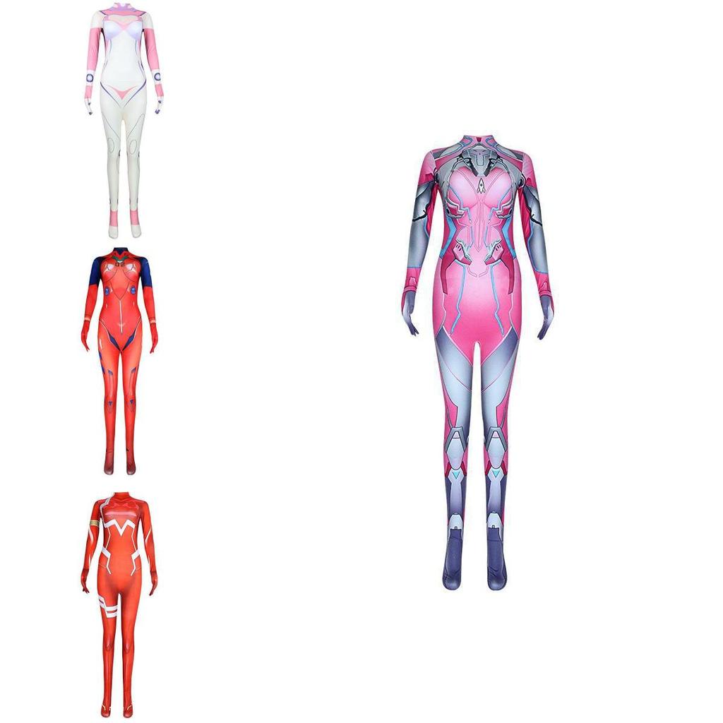 Halloween Cosplay Bodysuit With New Century Evangelion Asuka For Anime And Game Character Dressing