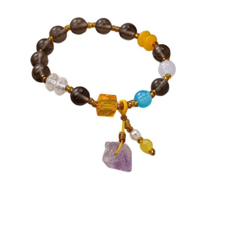 Fashion New Duobao Color Crystal Bracelet Women's Bracelet Valentine's Day Girlfriend Gift Student Girlfriend Crystal Jewelry