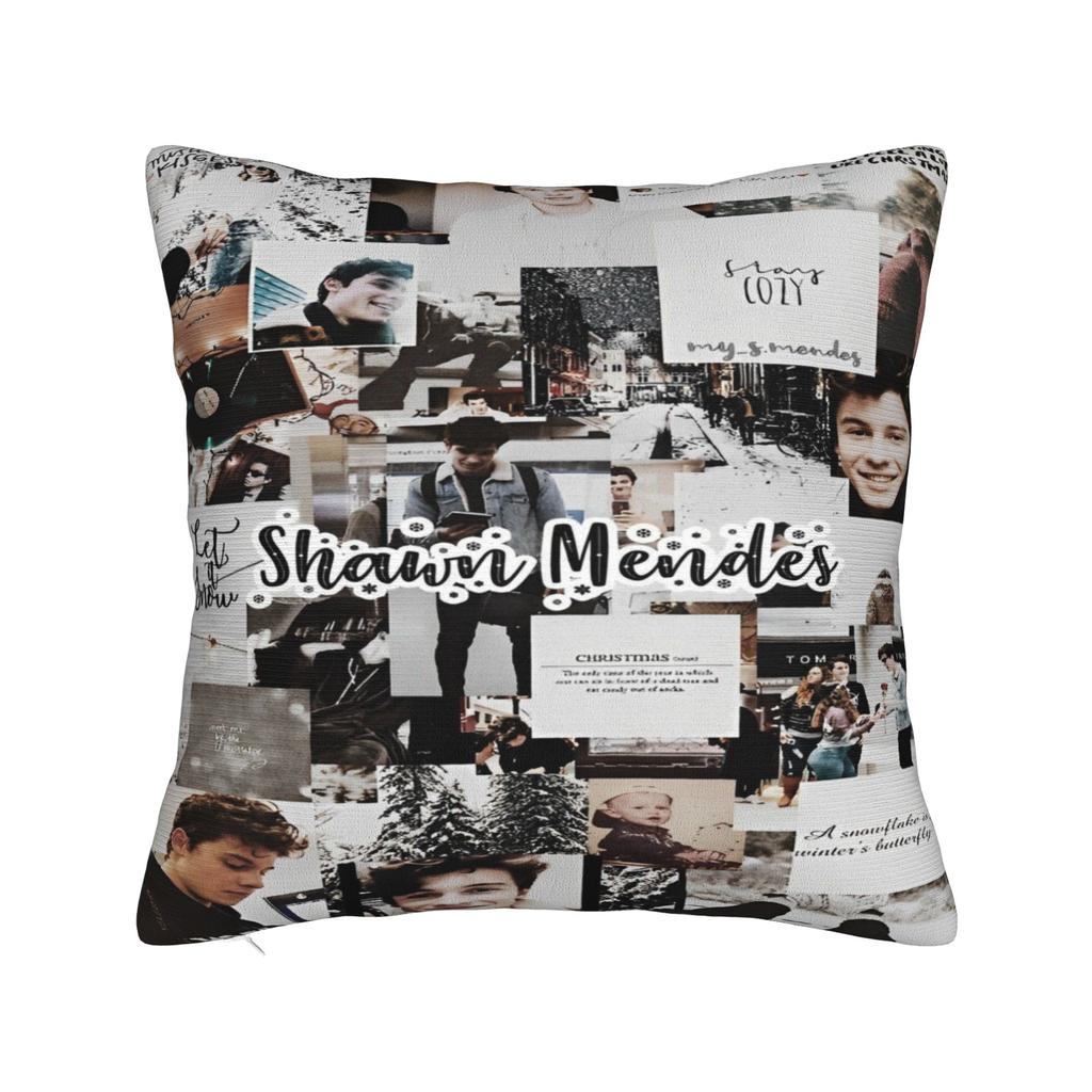 Shawn Mendes Canadian Singer Pillowcases Cushion Cover Rock Music Pillow Covers New Style Bed Decor Square Multiple Sizes