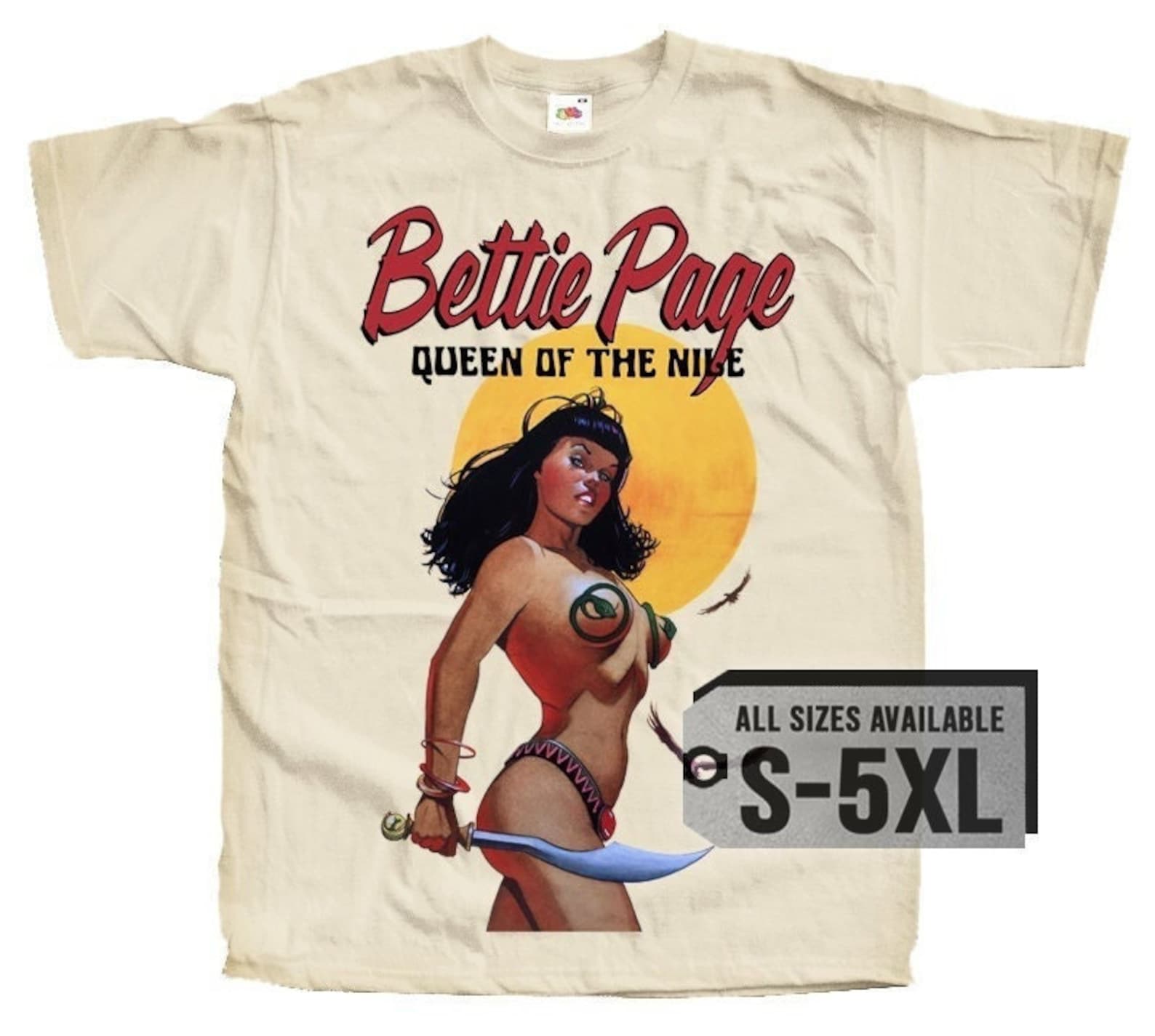 Bettie Page V15 Poster Men T-Shirt all sizes S-5XL S