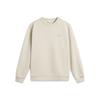 Li Ning Sports Lifestyle Series Simple Comfortable Casual Solid Color Versatile Round Neck Pullover Loose Sweatshirt Unisex Sweatshirt AWDVJ43-2
