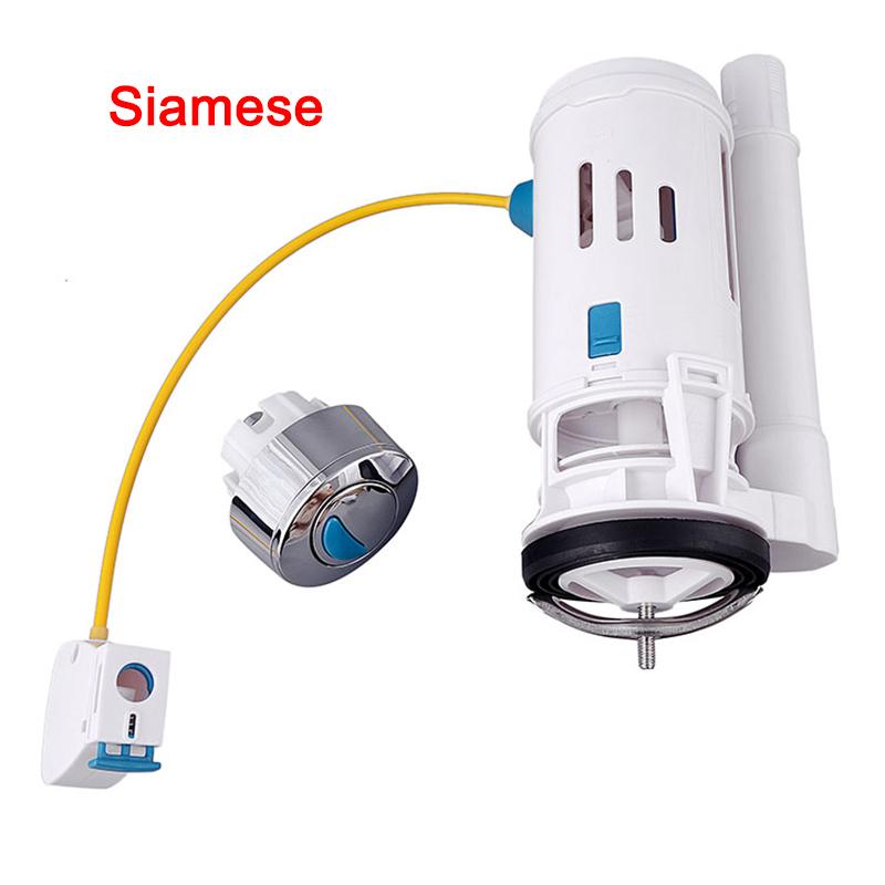 Univerzální ventily pro toalety s dvojitým splachováním, nádržka na vodu, dvojité splachování, vypouštěcí ventily, splachovací tlačítko, část nádržky na vodu pro domácí toalety s sedátky