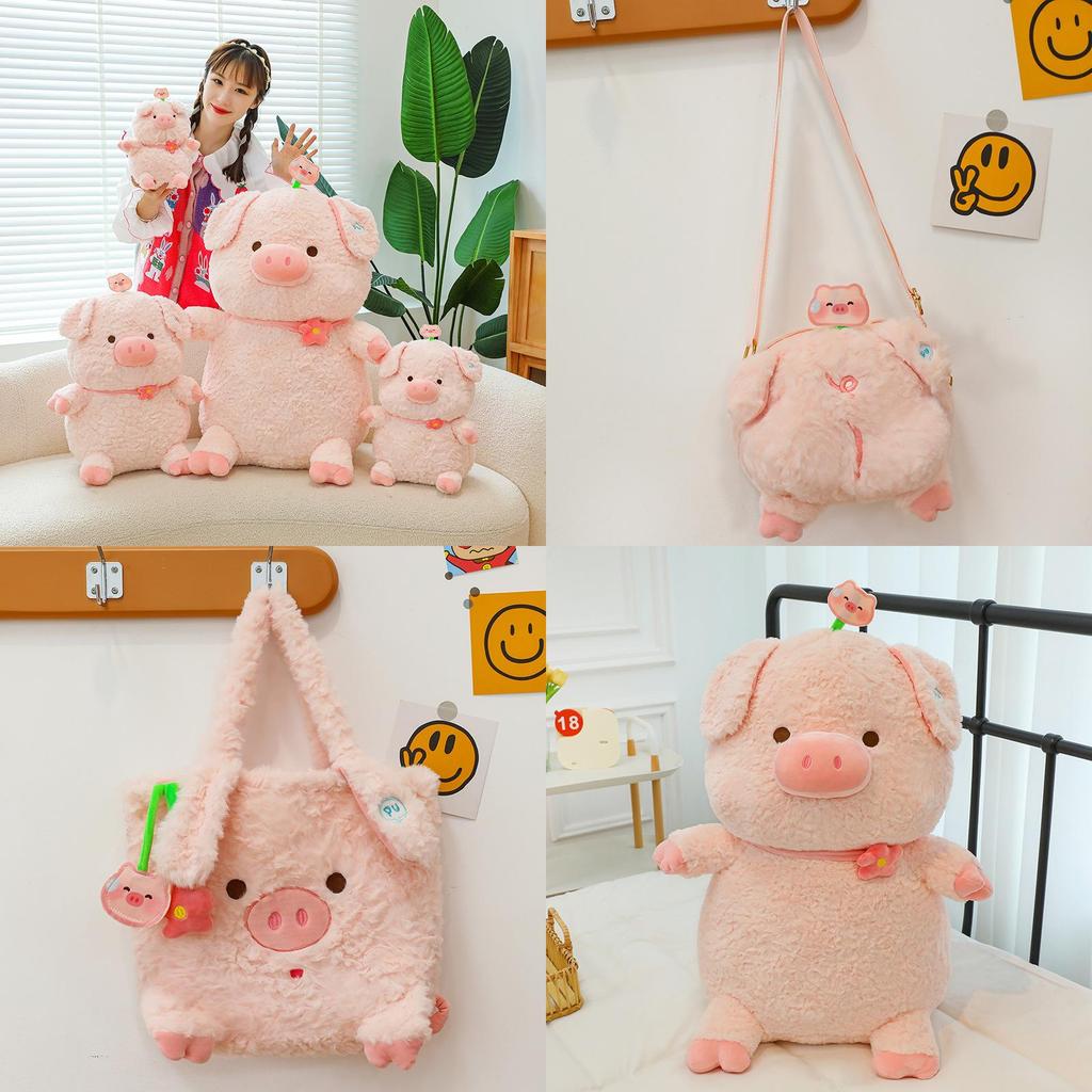 Cute Pu Pig Plush Toy Adorable Stuffed Pig Doll For Girls Soft And Huggable Animal Toy
